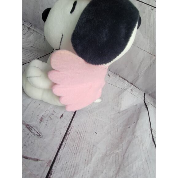 Hallmark Peanuts Angel Cupid Snoopy Dog Valentine’s Day Plush Pink Wings READ - Picture 6 of 9